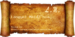 Lengyel Melánia névjegykártya